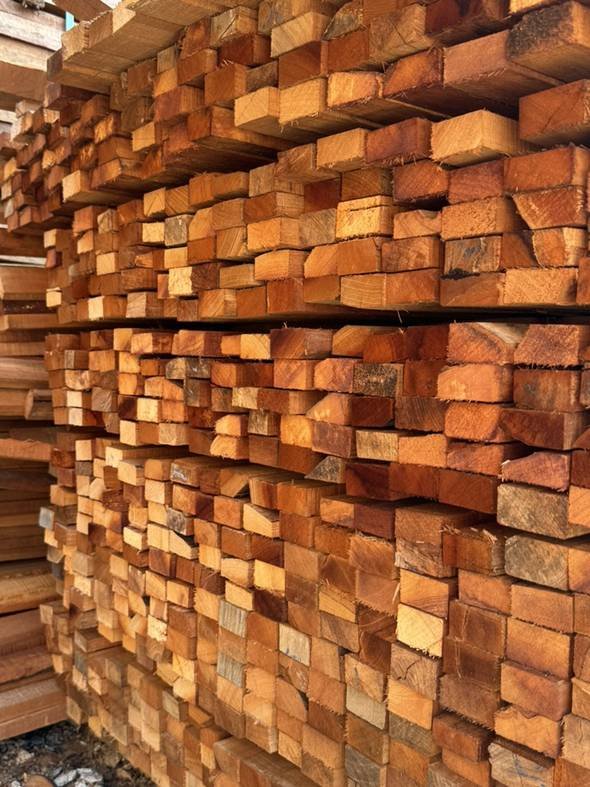 Stacked sawn timber at the Hang Soon yard